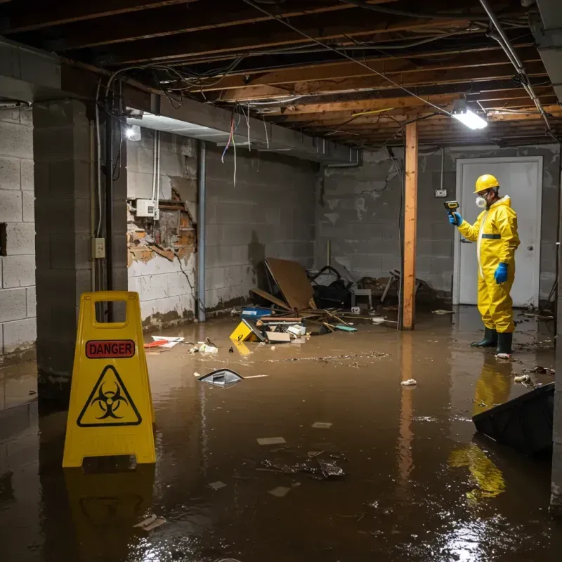 Flooded Basement Electrical Hazard in Grant County, AR Property